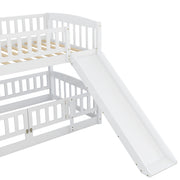 Low Bunk Bed With Slide, Fence And Ladder - R&R Furniture Gallery (Fountain Valley, CA)