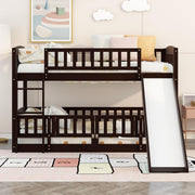 Low Bunk Bed With Slide, Fence And Ladder - R&R Furniture Gallery (Fountain Valley, CA)