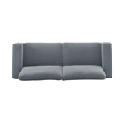 Modern Square Arm Sofa With Soft Fabric Upholstery, Deep Cushions - R&R Furniture Gallery (Fountain Valley, CA)
