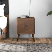 Alexandra - Night Stand With 2 Drawers - Walnut Brown - R&R Furniture Gallery (Fountain Valley, CA)