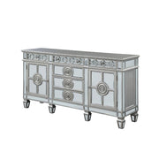 Varian - 36" Server - Mirrored & Antique Platinum - R&R Furniture Gallery (Fountain Valley, CA)