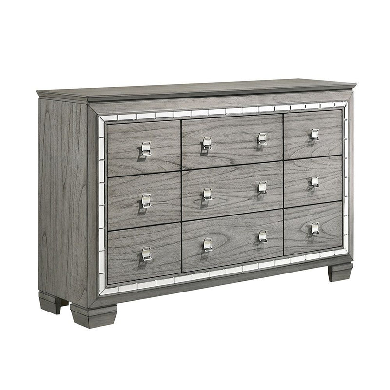 Antares - Dresser - Light Gray Oak - R&R Furniture Gallery (Fountain Valley, CA)