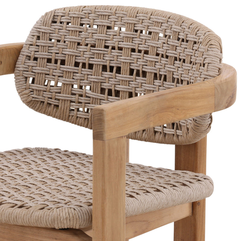 Jovita - Outdoor Dining Chair - Beige And Natural