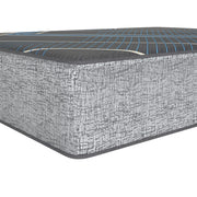 Restonic Tempagel 13-inch Lux Firm Hybrid Mattress with cooling technology and supportive design, shown with plush surface and layered construction.