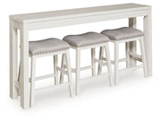 Robbinsdale - Rectangular Dining Room Counter Table Set (Set of 4) - Antique White - R&R Furniture Gallery (Fountain Valley, CA)