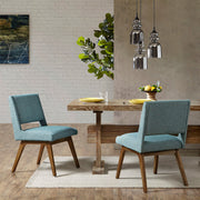 Dining Chair With Upholstered Seat And Back (Set of 2) - Blue - R&R Furniture Gallery (Fountain Valley, CA)