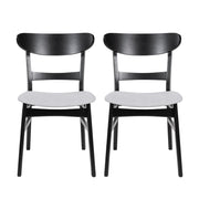 Mid Century Dining Chairs With Cushioned Seats And Wood Frame (Set of 2) - R&R Furniture Gallery (Fountain Valley, CA)
