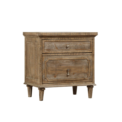 2 Drawer Nightstand - Taupe - R&R Furniture Gallery (Fountain Valley, CA)