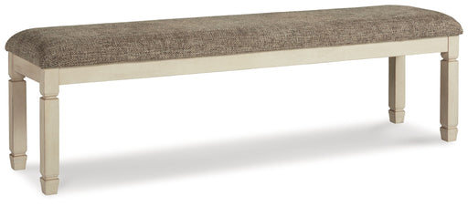 Bolanburg - Extra Large UPH DRM Bench - Brown / Beige - R&R Furniture Gallery (Fountain Valley, CA)