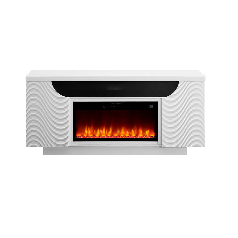 Alessia - Electric Fireplace With Multi Color LED And Flame Settings - R&R Furniture Gallery (Fountain Valley, CA)