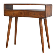 Curved Chestnut Console Table - R&R Furniture Gallery (Fountain Valley, CA)