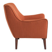 Accent Chair Upholstered With Legs - Burnt Orange - R&R Furniture Gallery (Fountain Valley, CA)