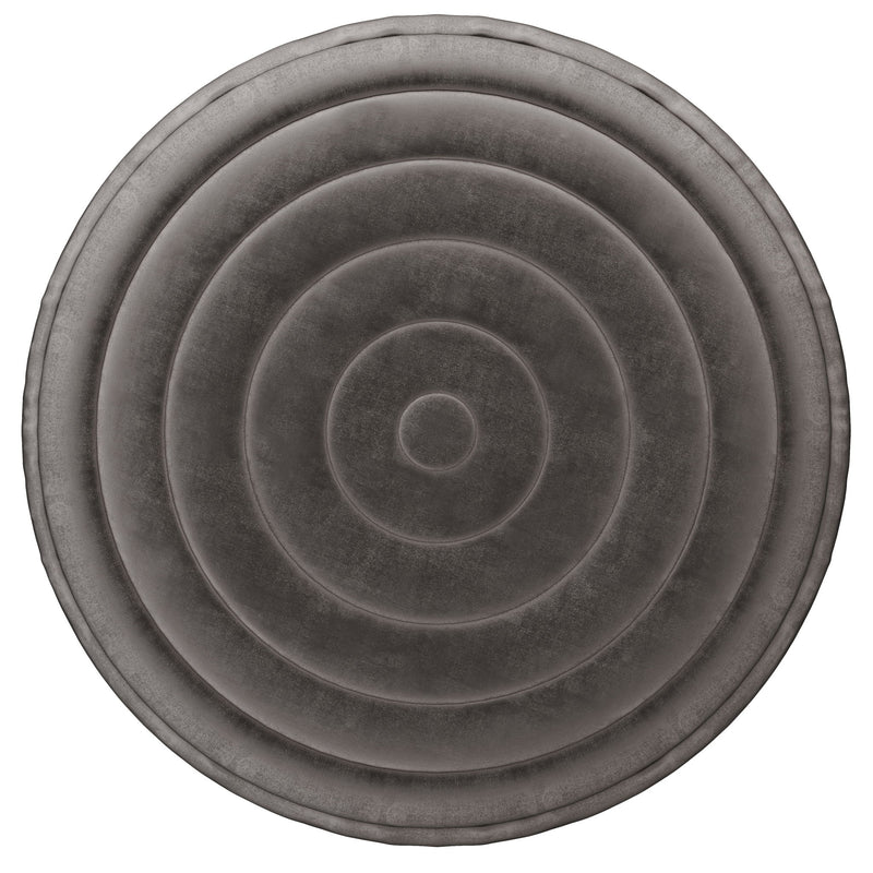 Vivienne - Upholstered Round Pouf - R&R Furniture Gallery (Fountain Valley, CA)