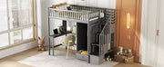 Loft Bed With Bookshelf, Drawers, Desk, And Wardrobe - R&R Furniture Gallery (Fountain Valley, CA)
