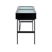 Lumi Source Emery contemporary console table with sleek design, featuring a smooth surface and modern metal legs.