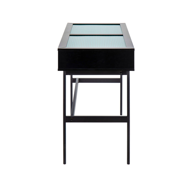 Lumi Source Emery contemporary console table with sleek design, featuring a smooth surface and modern metal legs.