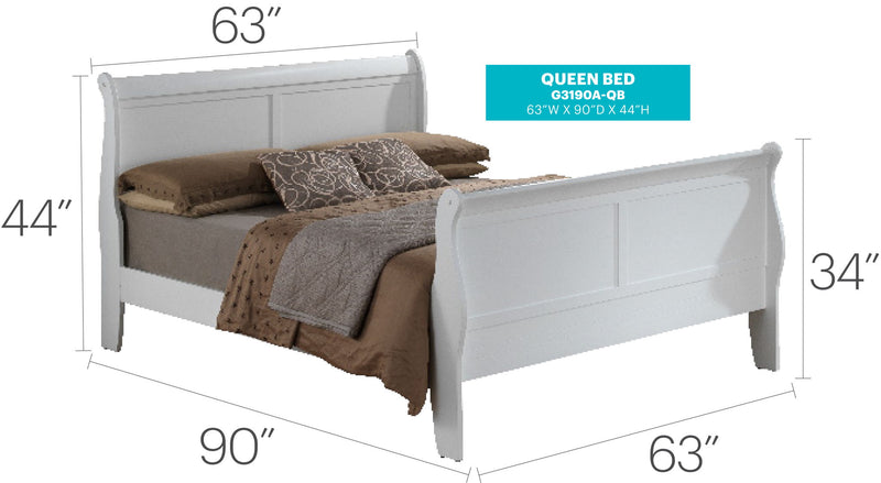 Panel Sleigh Bed - R&R Furniture Gallery (Fountain Valley, CA)