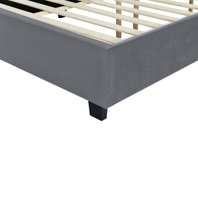 Upholstered Platform Bed With Big Headboard - R&R Furniture Gallery (Fountain Valley, CA)