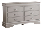 Glory Furniture Lorana dresser with multiple drawers, sleek wood finish, and modern storage design.