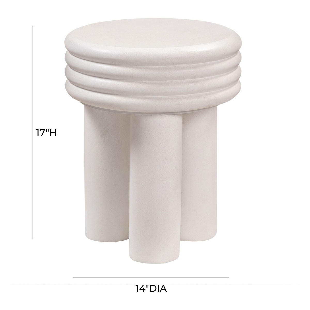 Delta - Concrete Side Table - R&R Furniture Gallery (Fountain Valley, CA)