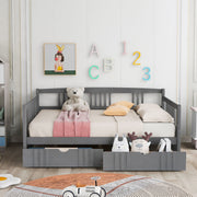Modern DreamHaus multifunctional daybed with built-in storage drawers, showcasing a sleek design and sturdy frame in a contemporary bedroom setting.