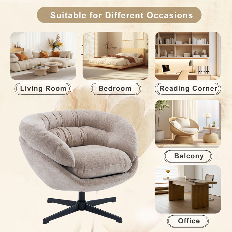 Modern Office Chair With 360 Degree Swivel - R&R Furniture Gallery (Fountain Valley, CA)