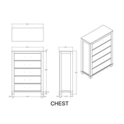 Augusta - Chest - Beige Brown - R&R Furniture Gallery (Fountain Valley, CA)
