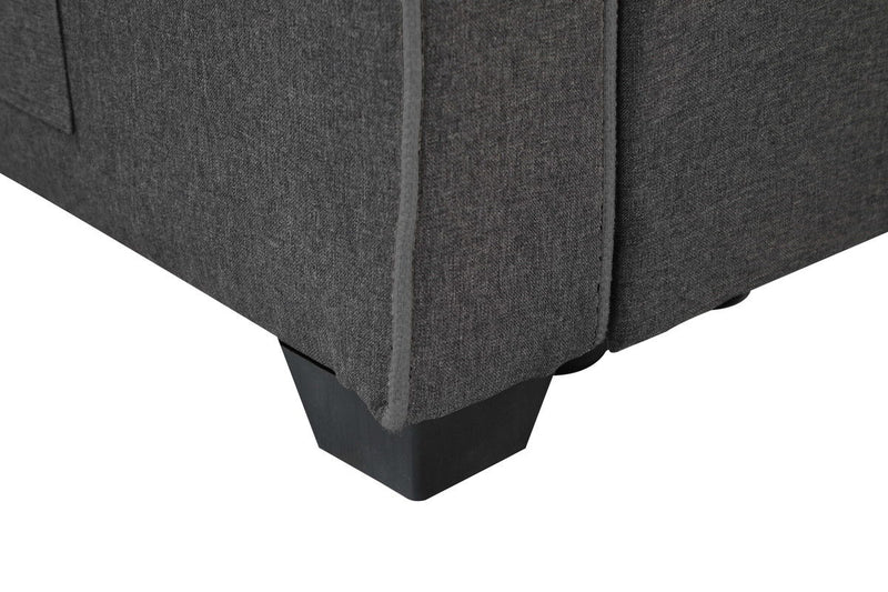 William - Sleeper Sofa With 2 USB Charging Ports And 4 Accent Pillows - Gray - R&R Furniture Gallery (Fountain Valley, CA)