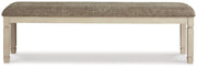 Bolanburg - Extra Large UPH DRM Bench - Brown / Beige - R&R Furniture Gallery (Fountain Valley, CA)