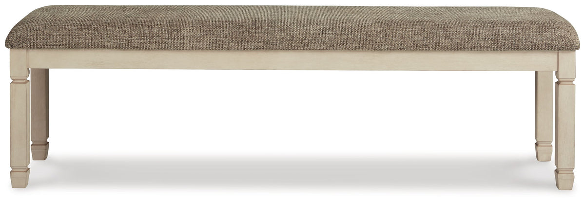 Bolanburg - Extra Large UPH DRM Bench - Brown / Beige - R&R Furniture Gallery (Fountain Valley, CA)