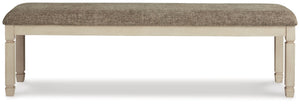 Bolanburg - Extra Large UPH DRM Bench - Brown / Beige - R&R Furniture Gallery (Fountain Valley, CA)