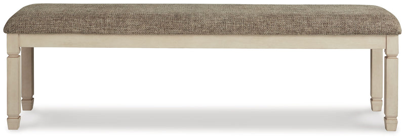 Bolanburg - Extra Large UPH DRM Bench - Brown / Beige - R&R Furniture Gallery (Fountain Valley, CA)