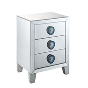 Filip - Accent Table - Mirrored & Faux Agate - R&R Furniture Gallery (Fountain Valley, CA)
