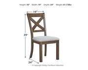 Moriville - Dining UPH Side Chair (Set of 2) - Beige - R&R Furniture Gallery (Fountain Valley, CA)