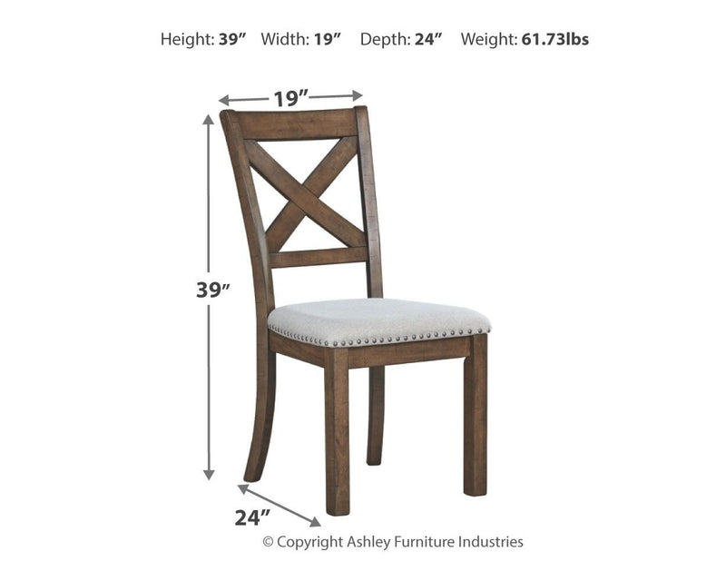 Moriville - Dining UPH Side Chair (Set of 2) - Beige - R&R Furniture Gallery (Fountain Valley, CA)