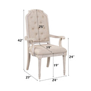 Wynsor - Arm Chair (Set of 2) - Antique White - R&R Furniture Gallery (Fountain Valley, CA)