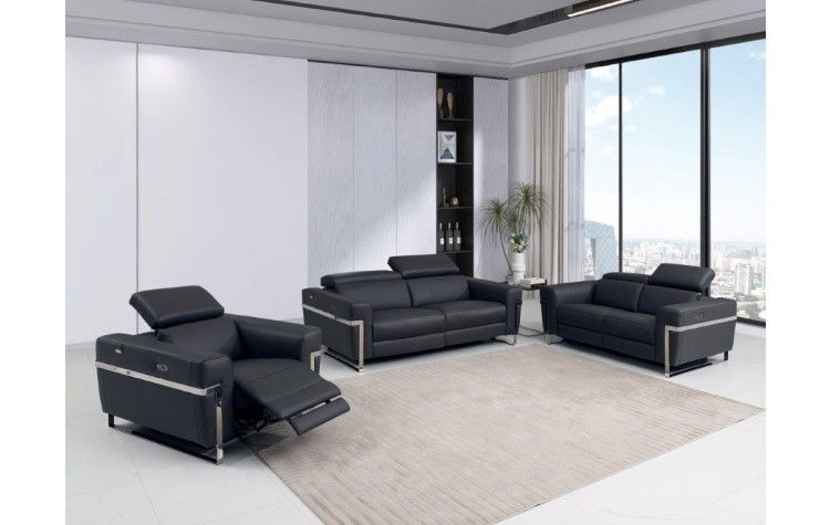 990 - Power Reclining Set With Power Headrest - R&R Furniture Gallery (Fountain Valley, CA)