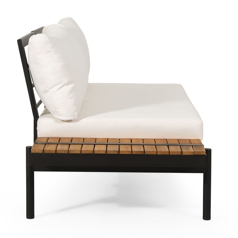 Noble House Theo 2-seater sofa with plush cushions and sleek fabric upholstery, ideal for modern living room seating.