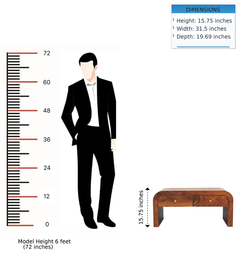 Darcy - Coffee Table, 2 Drawer - Chestnut - R&R Furniture Gallery (Fountain Valley, CA)