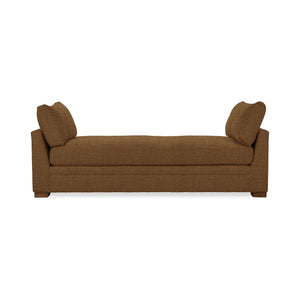 Classic Home Audrey daybed with a wooden frame and plush white cushions, ideal for a cozy bedroom or guest room setup.