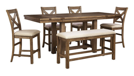 Moriville - Rectangular Dining Table Set - Counter Height - R&R Furniture Gallery (Fountain Valley, CA)
