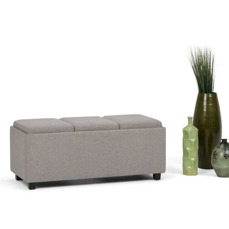Avalon - Upholstered Storage Ottoman - R&R Furniture Gallery (Fountain Valley, CA)