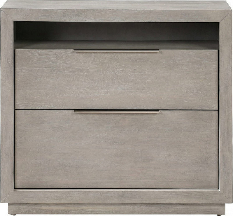 Oxford Two-Drawer Nightstand in Mineral