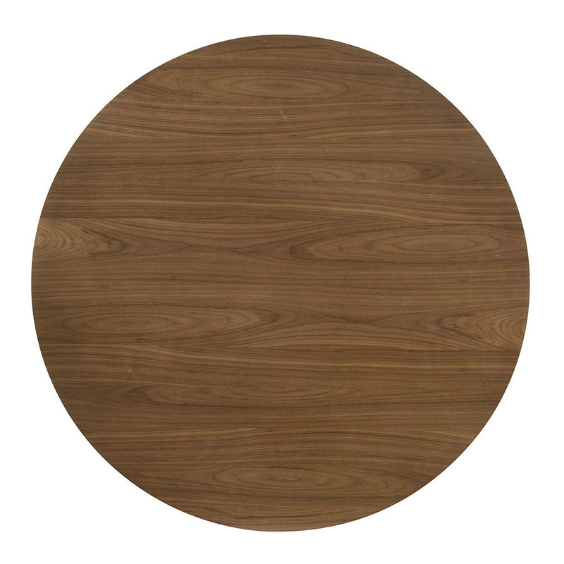 Delmon - Round Dining Table - Dark Walnut - R&R Furniture Gallery (Fountain Valley, CA)