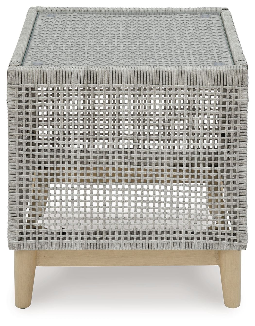 Seton Creek - Square End Table - Gray - R&R Furniture Gallery (Fountain Valley, CA)