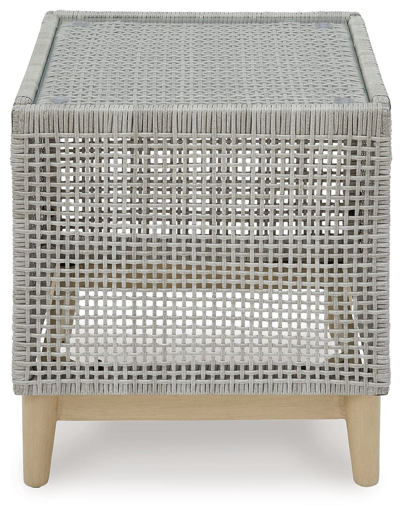Seton Creek - Square End Table - Gray - R&R Furniture Gallery (Fountain Valley, CA)