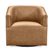 Classic Home Vernon swivel chair with cushioned seat and armrests, showcasing a stylish, modern design in a cozy living space.