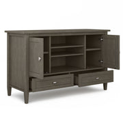 Warm Shaker - TV Media Stand Handcrafted - R&R Furniture Gallery (Fountain Valley, CA)