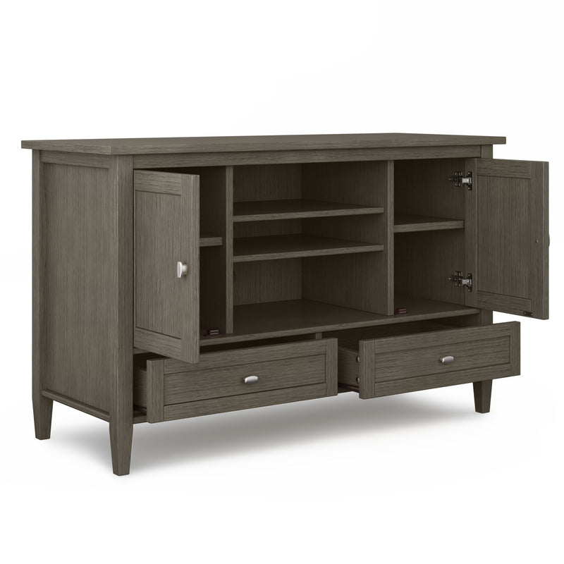Warm Shaker - TV Media Stand Handcrafted - R&R Furniture Gallery (Fountain Valley, CA)
