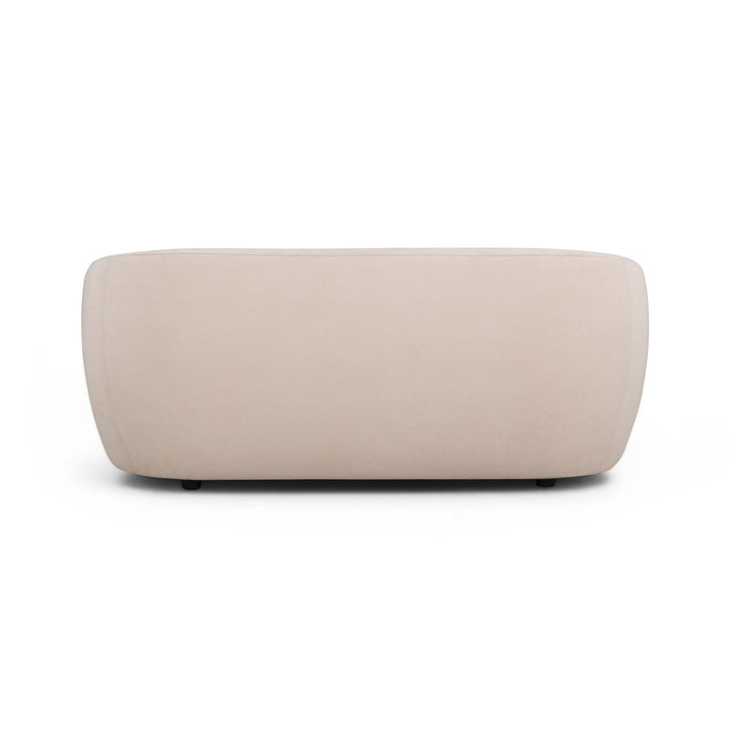 TOV Furniture Jordan stationary loveseat with plush fabric, modern design, and comfortable seating in a stylish living room setting.